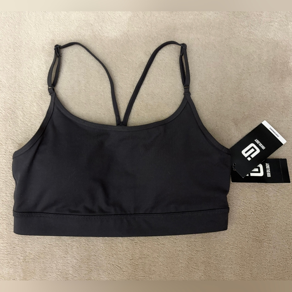 ID Ideology Low Impact Deep Charcoal Sports Bra Size XS